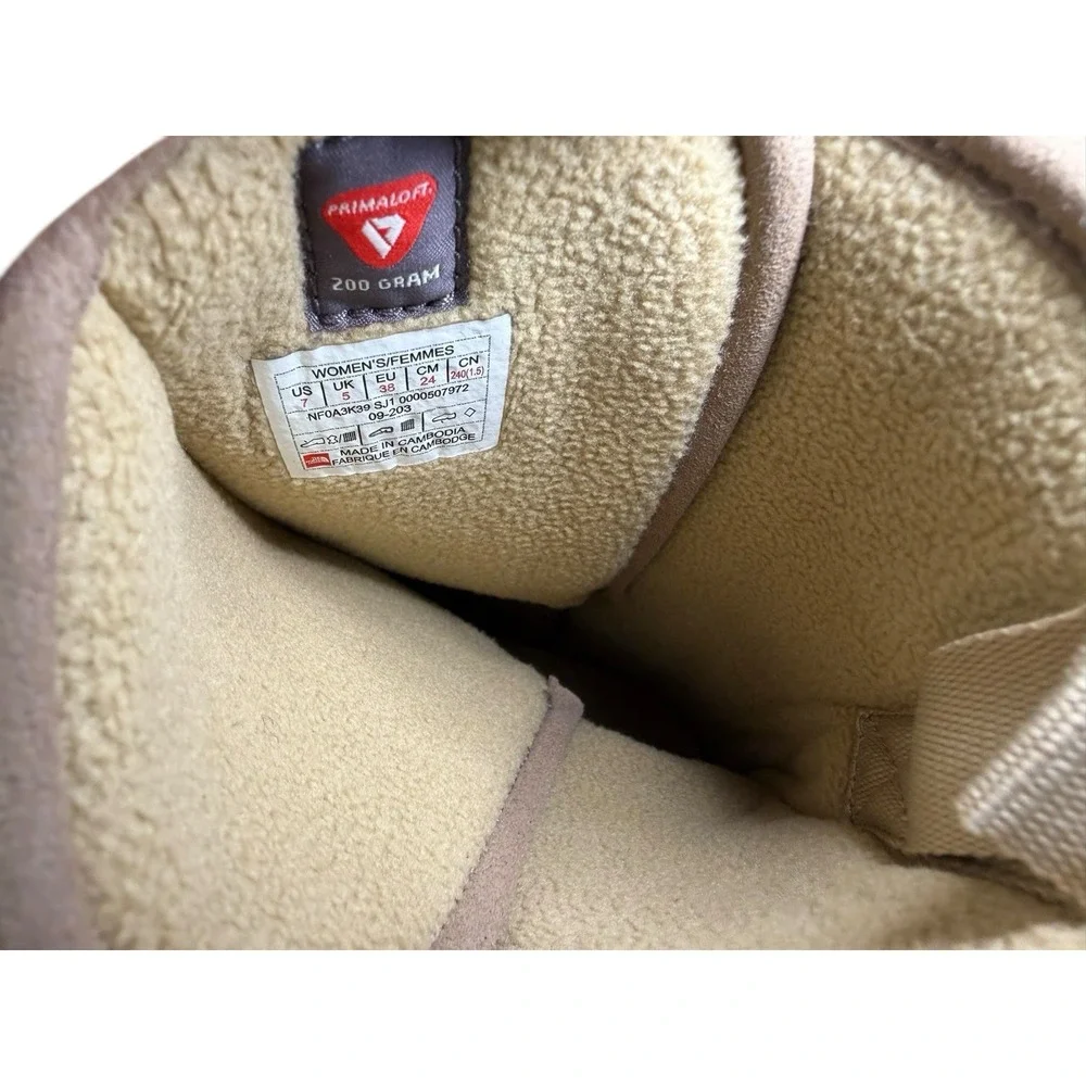 The North Face Women's Winter Park‎ Ozone Snow Boots Khaki Women's Size 7 No Box